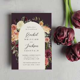 Rustikale Blumenhochzeit Einladung