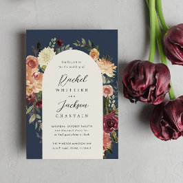 Rustikale Blumenhochzeit Einladung