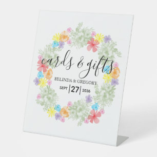 Rustikale Blumenkästen Hochzeitskarten & Geschenke Sockelschild