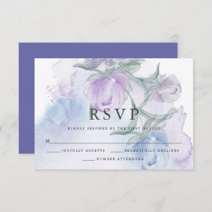 Rustikale Blumenknospen RSVP Karte