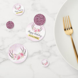 Rustikale Blumenläden Blush Pink & Gold Geburtstag Konfetti