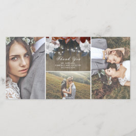 Rustikale Blumenstrauß-Lights Hochzeit Danke