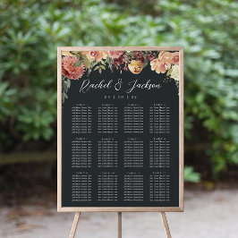Rustikale Blumenzellenübersicht Poster