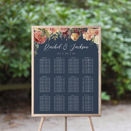 Rustikale Blumenzellenübersicht Poster