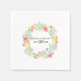 Rustikale Blumenzeremonie Serviette