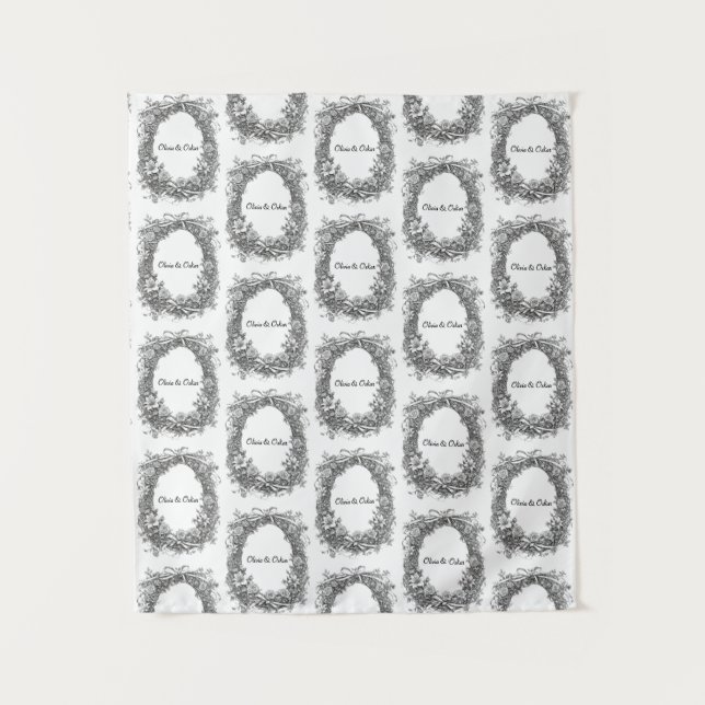 Rustikale Blumenzeremonie, Wandteppich (Vorderseite)