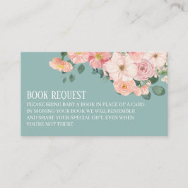 Rustikale Blumenzwiebeln Boho Chic Babydusche Buch Begleitkarte