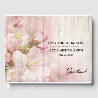 Rustikale Blüten | Cherry Blossom Wedding Gästebuch