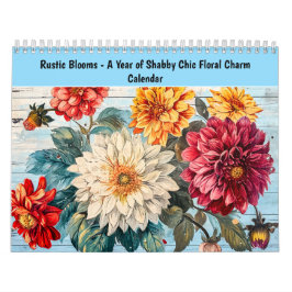 Rustikale Blüten – Ein Jahr voller Shabby-Chic-Blu Kalender