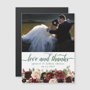 Rustikale Blüten   Terracotta Foto Vielen Dank Mag Magnetkarte