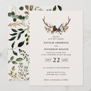 Rustikale Blüten und Geweihe Hochzeitsnacht Bordea