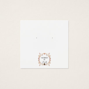 Rustikale Blütenerringerverschlusskarte