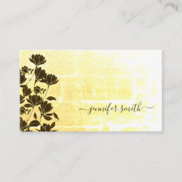 Rustikale Blütenherbst Boho Bohemische Chic-Blume Visitenkarte