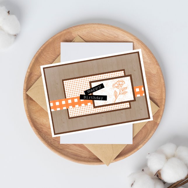 Rustikale Blütenorose Karte (Von Creator hochgeladen)