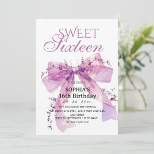 Rustikale Bogen Sweet 16 Geburtstag Einladung