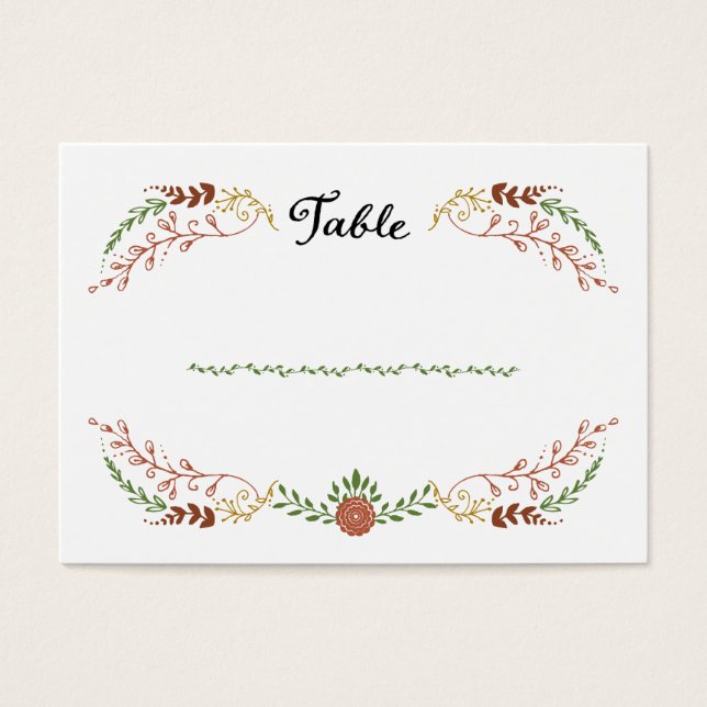 Rustikale Bohemische Herbstblumenzeremonie (Vorderseite)