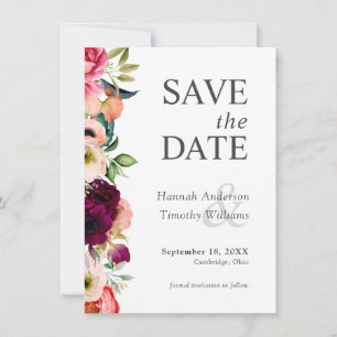 Rustikale Boho Bloral Wedding Save the Date