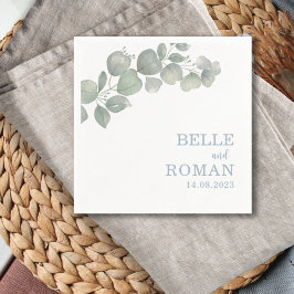 Rustikale Boho Eucalyptus Foliage Serviette
