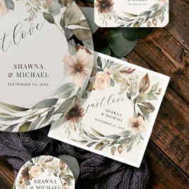 Rustikale Boho Fall Herbstblütenhochzeit Serviette