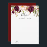 Rustikale Boho farbenfrohe blumenreiche Hochzeit Hinweiskarte<br><div class="desc">Diese rustikale, bunt blühende Hochzeitsratenkarte ist perfekt für eine moderne Hochzeit. Das Design besteht aus rosafarbenen, lila, roten und bordeauxfarbenen, in eleganten Bouquets mit grünem Blätterdach aufgehauenen Bäckereien, die die natürliche Schönheit inspiriert haben. Diese Karten sind ideal für Hochzeiten, Brautparty, Babydusche, Graduiertenfest u.v.m. Personalisieren Sie die Karten mit den Namen...</div>