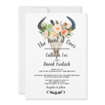 Rustikale Boho Floral Antelope Hunt ist über Hochz