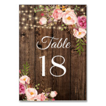 Rustikale Boho florale String Lights Wedding Table