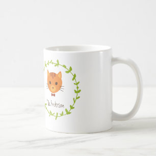 Rustikale Boho Forest Cats Hochzeit Einladung Tasse