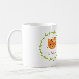 Rustikale Boho Forest Cats Hochzeit Einladung Tasse