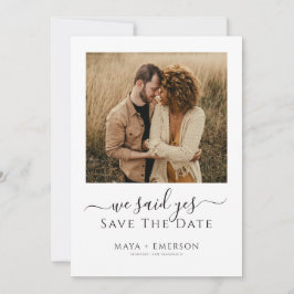 Rustikale Boho-Foto-Hochzeit Save The Date