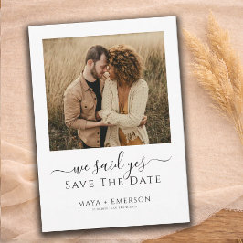Rustikale Boho-Foto-Hochzeit Save The Date
