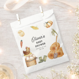 Rustikale Boho KinderBaby-Dusche auf der Bauernhöf Geschenktütchen