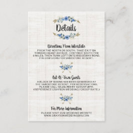 Rustikale Boho-Pfeile und Blumendetails / Richtung Begleitkarte