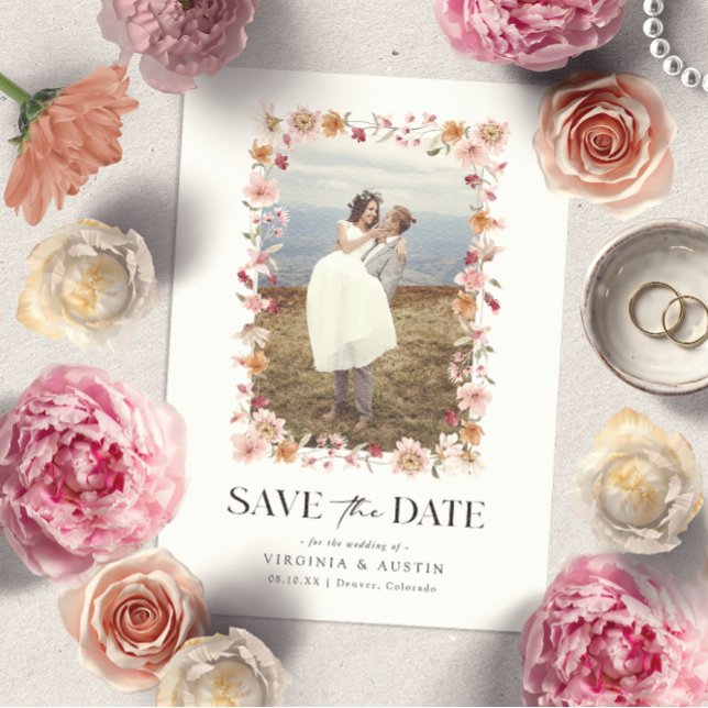 Rustikale Boho Save the Date-Karte Save The Date (Von Creator hochgeladen)