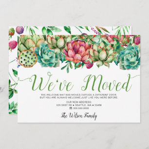 Rustikale Boho Sukkulente Kaktus haben wir bewegt  Ankündigung