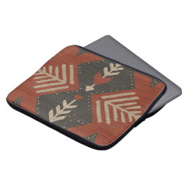 Rustikale Boho-Terrakotta-Druck-Elektroniktasche Laptopschutzhülle