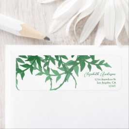 Rustikale Botanische Blätter Hochzeit