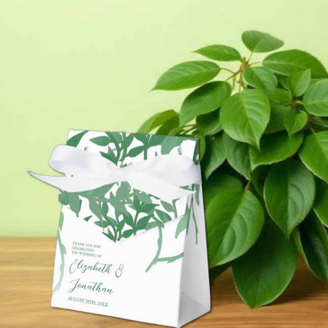 Rustikale Botanische Blätter Hochzeit Geschenkschachtel (Von Creator hochgeladen)