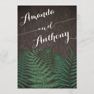 Rustikale Botanische Hochzeitsreise Einladung
