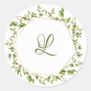 Rustikale Branch Greenery Wedding Envelope Sticker