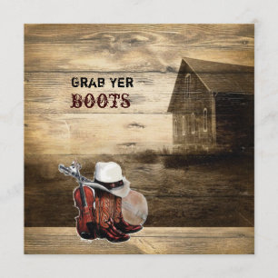 Rustikale Brauerei Einladung