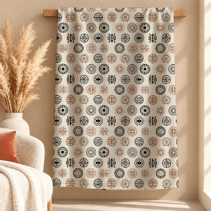 Rustikale braune afrikanische Heritage-Fleece-Deck Fleecedecke