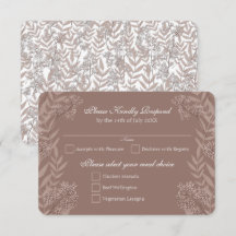 Rustikale braune Hochzeit Vintage-Botanik