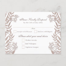Rustikale braune Hochzeit Vintage-Botanik