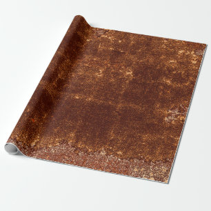 Rustikale braune Textur Land Vintage Grunge Geschenkpapier