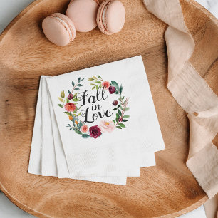 Rustikale Burgunder-Hochzeit Verliebt Serviette