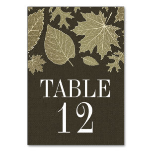 Rustikale Burlap-Hochzeit im Herbst-Tischnummer-Ka Tischnummer