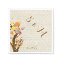 Rustikale Burlap Tree-Hochzeit