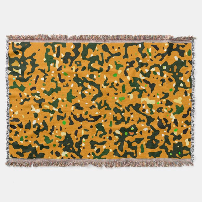 Rustikale Camouflage Camouflage Muster Decke (Vorderseite)