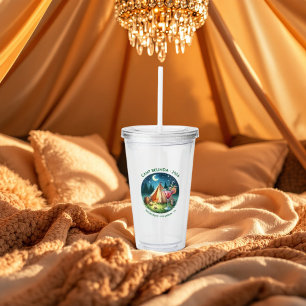 Rustikale Camp-Braut Personalisiert Acryltrinkbecher