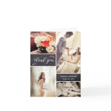 Rustikale Chalkboard Foto Collage Wedding